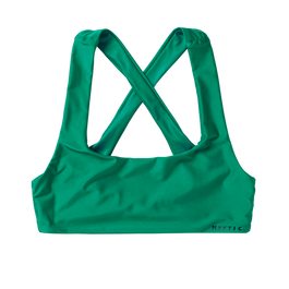 Lana Cross Bikini Top - Green - 2024